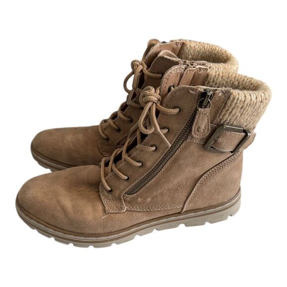 Women's Cliffs by White Mountain Kelsie Lace-Up Booties Size 8M - Picture 1 of 6
